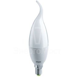 Лампа светодиодная 61 331 NLL-FC37-8.5-230-4К-E14-FR 8.5Вт свеча на ветру 4000К бел. E14 680лм 176-264В Navigator 61331