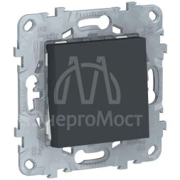 Переключатель 1-кл. 2мод. СП Unica New IP21 (сх. 6) 250В 10AX антрацит SchE NU520354