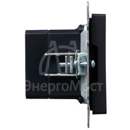 Розетка BRITE USB A+A 3.1А РЮ10-1-БрГ графит IEK BR-U21-D31-K53