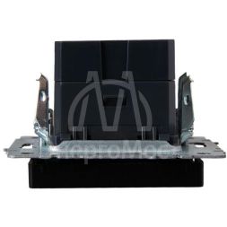 Розетка BRITE USB A+A 3.1А РЮ10-1-БрГ графит IEK BR-U21-D31-K53