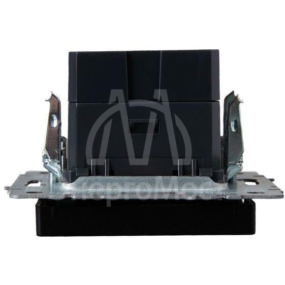 Розетка BRITE USB A+A 3.1А РЮ10-1-БрГ графит IEK BR-U21-D31-K53