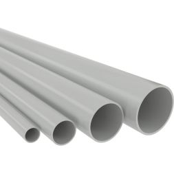 Труба гладкая ПВХ жесткая легкая d40мм атмосф. сер. (дл.3м) DKC 63940UF