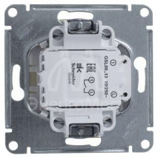 Механизм выключателя 1-кл. СП Glossa 10А IP20 (сх. 1а) 10AX с подсветкой беж. SchE GSL000213