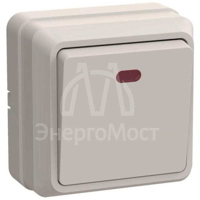 Выключатель 1-кл. ОП Октава 10А IP20 ВС20-1-1-ОКм с индикацией крем. IEK EVO11-K33-10-DC