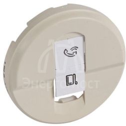 Панель лицевая Celiane для розетки компьютерной RJ45 сл. кость Leg 066235