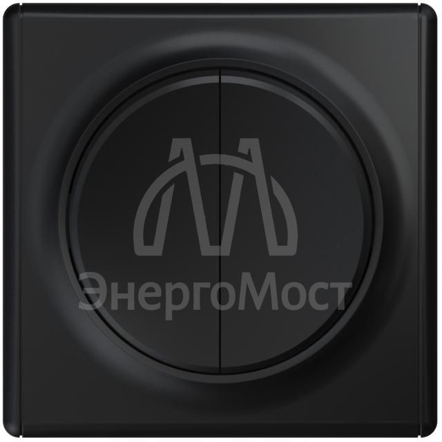 Выключатель 2-кл. СП Florence 10А IP20 механизм черн. 1E31501303 OneKeyElectro 2172822