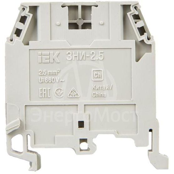 Зажим наборный ЗНИ-2.5кв.мм (JXB24А) сер. IEK YZN10-002-K03