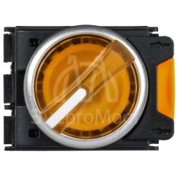 Переключатель 2 полож. 1НО+1НЗ с подсветкой желт. MASTER IEK MI-SW60-11XD-3-14-2-K05