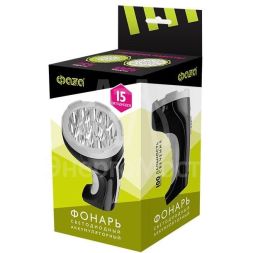 Фонарь AccuF2-L15-bk черн./ руб. ФАZА 2857095