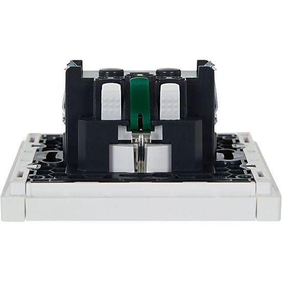 Розетка СП FORTE&amp;amp;PIANO FP214 16А с заземл. без защ. шторок безвинт. крепл. бел. IEK FP-R11-16-1-K01