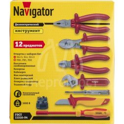 Набор инструмента 93 435 NHT-Ind06-H12 диэлектр. (12 предметов) NAVIGATOR 93435