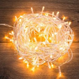 Гирлянда светодиодная &amp;quot;Твинкл Лайт&amp;quot; 20м 160LED тепл. бел. провод ПВХ бел. прозр. Neon-Night 303-306