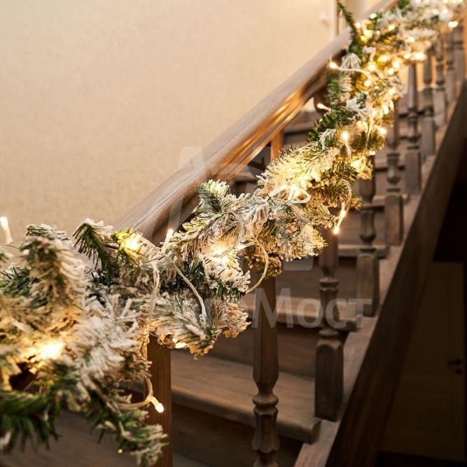 Гирлянда светодиодная &amp;quot;Твинкл Лайт&amp;quot; 20м 160LED тепл. бел. провод ПВХ бел. прозр. Neon-Night 303-306