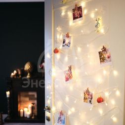 Гирлянда светодиодная &amp;quot;Твинкл Лайт&amp;quot; 20м 160LED тепл. бел. провод ПВХ бел. прозр. Neon-Night 303-306