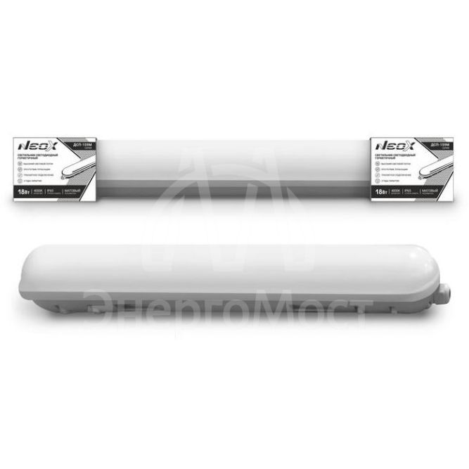 Светильник светодиодный герметичный ДСП-159М 18Вт 230В 4000К 105лм/вт 1890лм IP65 600мм линкаб. матов. NEOX 4690612038070