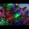 Гирлянда светодиодная &quot;Нить&quot; 10м 100LED 8 режимов зел. пр. 220В IP20 мультиколор ЭРА Б0041893