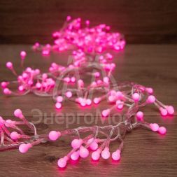 Гирлянда &amp;quot;Мишура LED&amp;quot; 3м 288LED роз. прозр. провод 18Вт 220В IP20 NEON-NIGHT 303-607