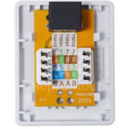 Розетка компьютерная 8P8C (RJ45) UTP кат.5E 1 порт TOKOV ELECTRIC TKE-SMB-8P8C-1P-UTP