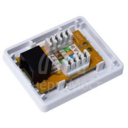 Розетка компьютерная 8P8C (RJ45) UTP кат.5E 1 порт TOKOV ELECTRIC TKE-SMB-8P8C-1P-UTP
