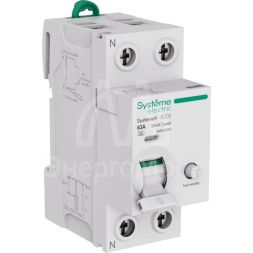 Выключатель дифференциального тока 2п 63А 30мА тип A Systeme9 230В SE S9R22263