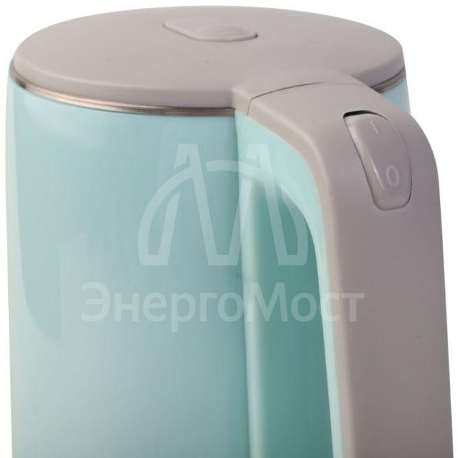 Чайник электрический ELX-KS12-C13 PRO нерж. сталь/пластик 1.8л 220-240В 2200Вт голуб. Ergolux 15330