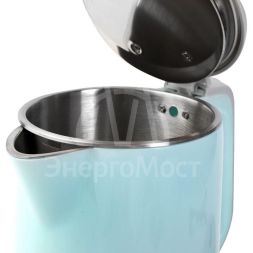 Чайник электрический ELX-KS12-C13 PRO нерж. сталь/пластик 1.8л 220-240В 2200Вт голуб. Ergolux 15330