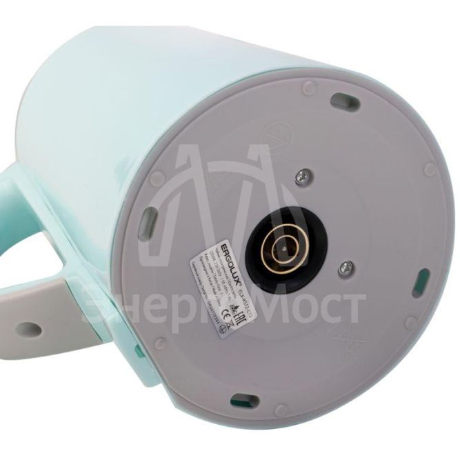 Чайник электрический ELX-KS12-C13 PRO нерж. сталь/пластик 1.8л 220-240В 2200Вт голуб. Ergolux 15330