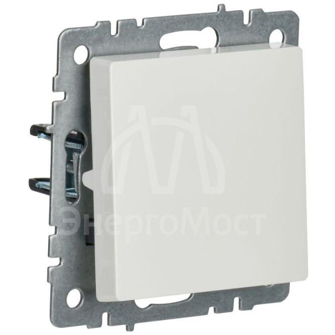 Выключатель проходной 1-кл. СП BRITE ВС10-1-6-БрБ 10А бел. IEK BR-V12-0-10-K01