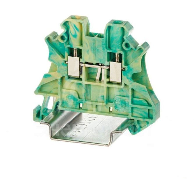 Клемма заземления винтовой зажим 2 точки подключения 4кв.мм DKC TUR-4-PE