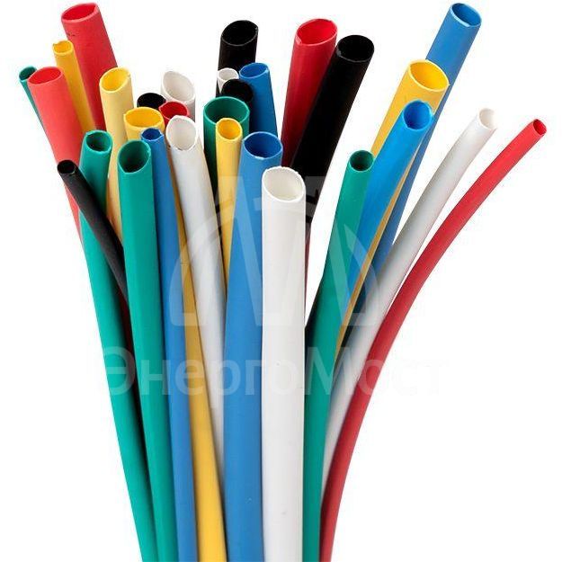 Набор трубок термоусадочных ТУТ нг тонкостен. 2/1 (7 цветов по 3шт 100мм) EKF tut-n-2