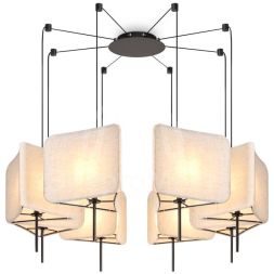 Светильник подвесной Bricola 8х40Вт E14 IP20 Freya FR5511PL-08B