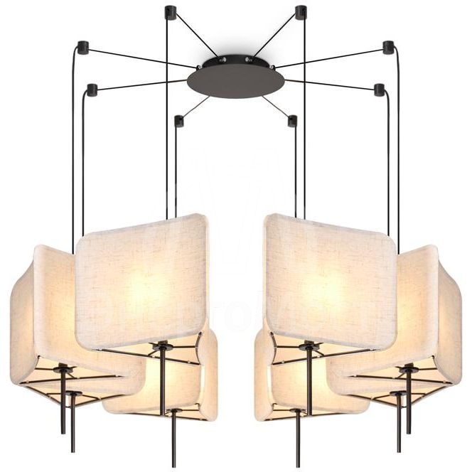 Светильник подвесной Bricola 8х40Вт E14 IP20 Freya FR5511PL-08B