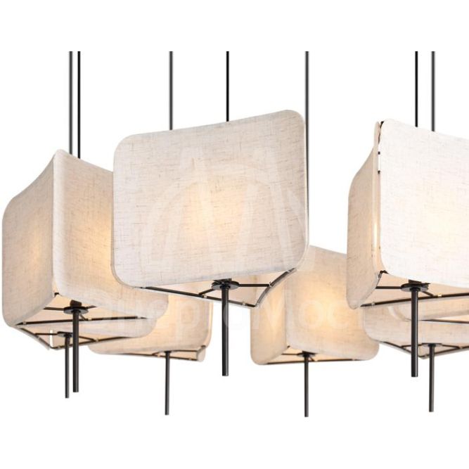 Светильник подвесной Bricola 8х40Вт E14 IP20 Freya FR5511PL-08B