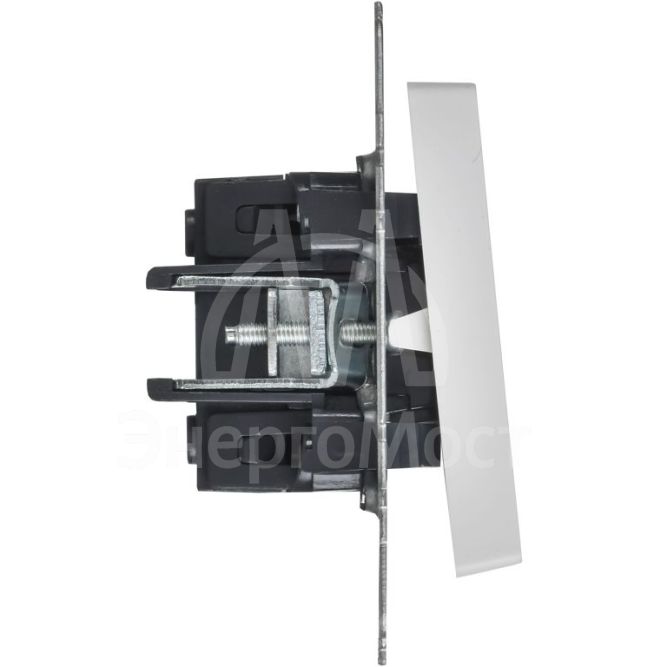 Выключатель 1-кл. СП BRITE ВС10-1-1-БрАБ 10А с индикацией механизм арктич. бел. IEK BR-V10-1-10-K91