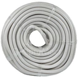 Труба гофрированная ПВХ d20мм с протяжкой сер. (уп.100м) Plast PROxima EKF tg-z-20