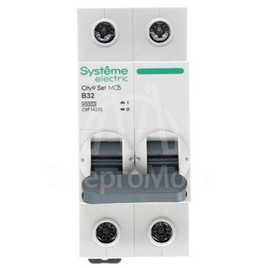Выключатель автоматический (АВ) B 32А 2P 4.5кА 230В City9 Set SE C9F14232
