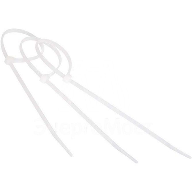 Хомут кабельный 7.6х300 нейл. бел. (уп.100шт) Rexant 07-0302