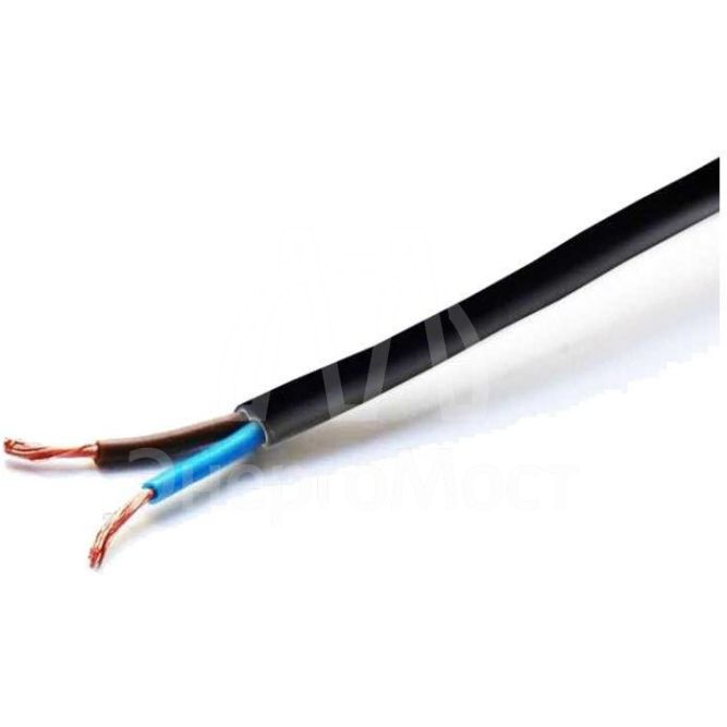 Провод ШВВП 2х0.5 Ч 380В (бухта) (м) АЛЬФАКАБЕЛЬ 2502