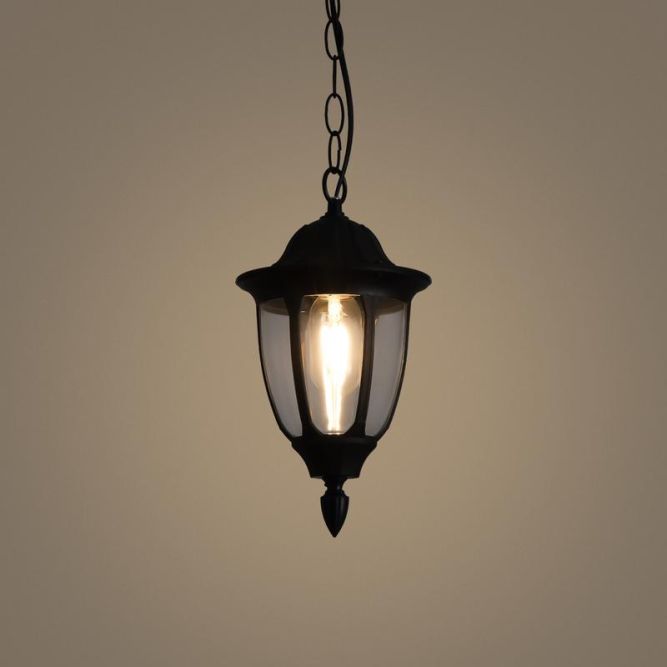 Светильник Frak 1х13Вт E27 IP44 подвесной Voltega VGL7305PL-01B