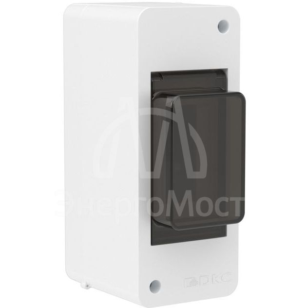 Щиток настенный 2мод. IP41 с тонированной дверцей бел. DKC F02W0WD