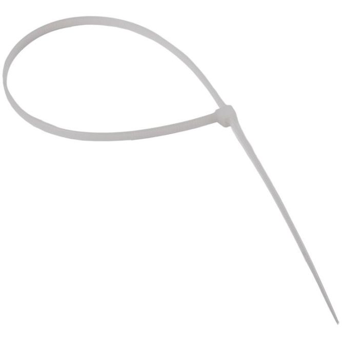 Хомут кабельный PCT 4.8х400-100WH 4.8х400 PA6.6 бел.(уп.100шт) JazzWay 5054097