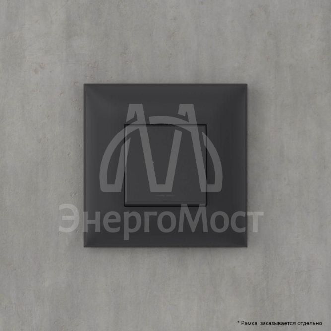 Кнопка 1-кл. СП Avanti &amp;quot;Черный матовый&amp;quot; DKC 4412153