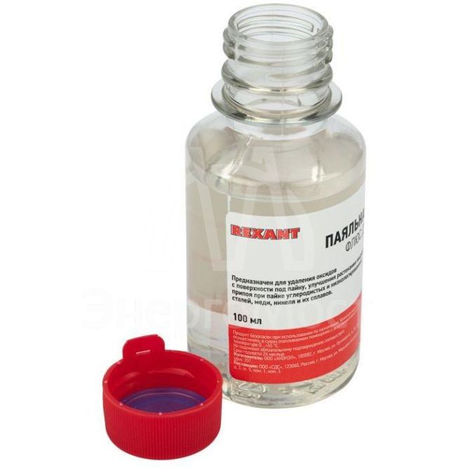 Флюс для пайки &amp;quot;паяльная кислота&amp;quot; 100мл (масленка) REXANT 09-3611
