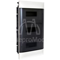 Щиток пластиковый встраиваемый Practibox S (в полые стены) 3х12 дым. дверь Leg 135573