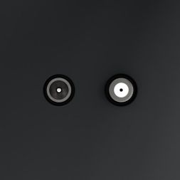 Розетка телевизионная оконечная TV + SAT 2-м СП S70 механизм графит Voltum VLS060407