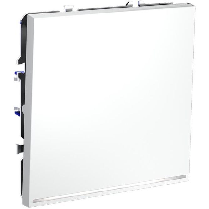 Переключатель проходной 1-кл. СП S70 10А с подсветкой механизм бел. матов. Voltum VLS010402