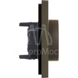 Розетка 2-м СП FORTE&amp;amp;PIANO FP324 16А с заземл. без защ. шторок безвинт. крепл. сер. IEK FP-R21-16-1-K03