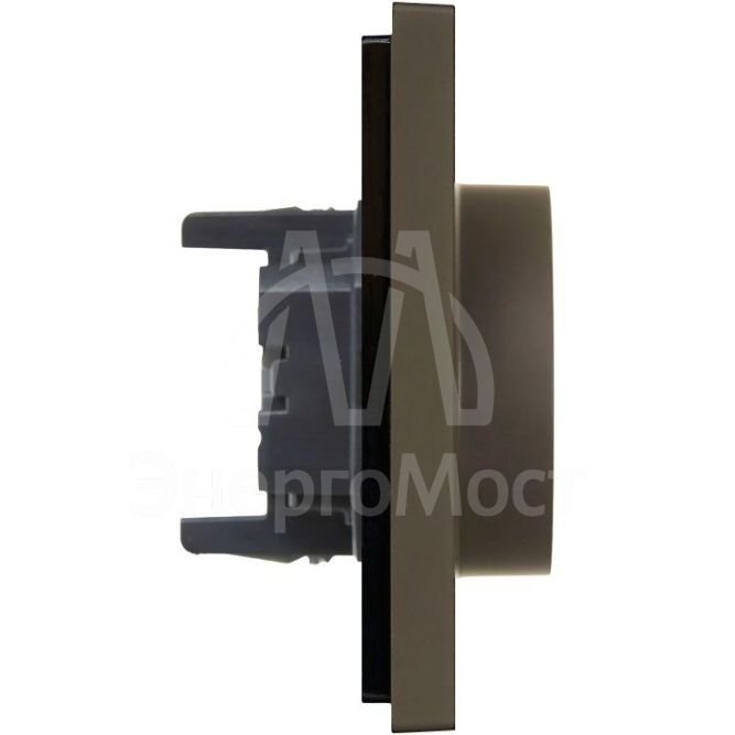 Розетка 2-м СП FORTE&amp;amp;PIANO FP324 16А с заземл. без защ. шторок безвинт. крепл. сер. IEK FP-R21-16-1-K03