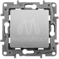 Механизм переключателя промежуточного 1-кл. СП Etika 10А IP20 250В 10AX винт. клеммы алюм. Leg 672409