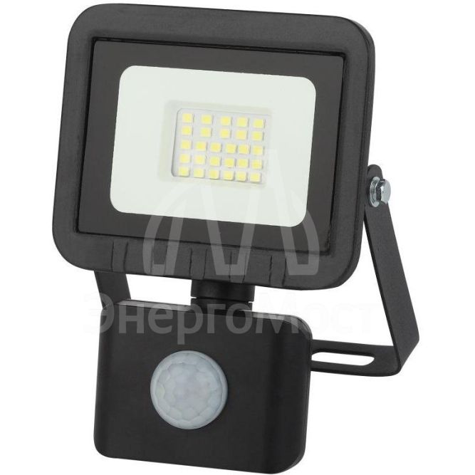 Прожектор уличный LPR-041-2-65K-020 LED 20Вт 6500К 1600лм датчик движ. регулир. 100х130х45 (50/1200) Эра Б0043585